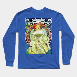 F. Champenois - Mucha - Recolored Long Sleeve T-Shirt